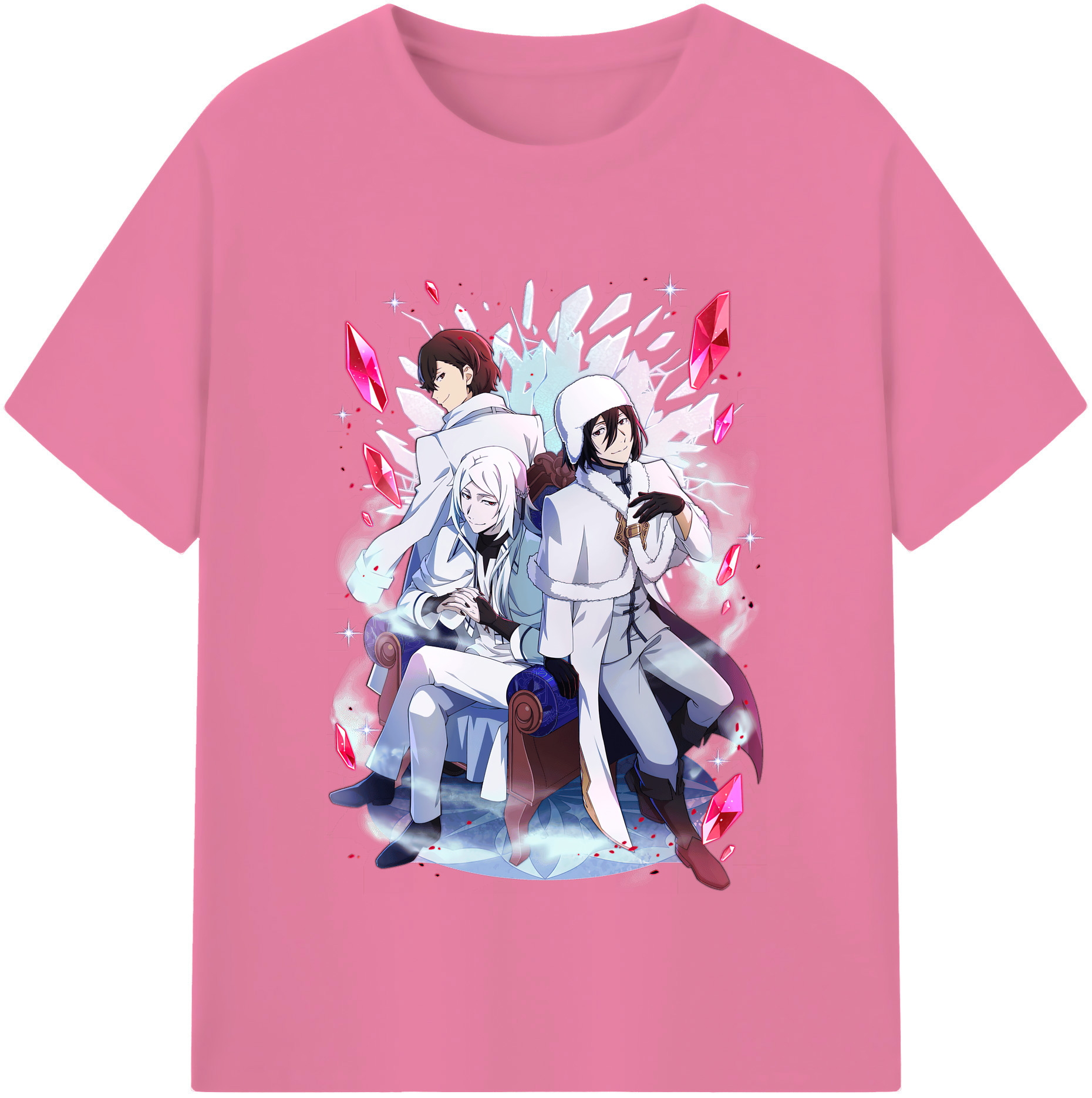 （画像用） 文豪ストレイドッグス Bungo Stray Dogs 綿100％半袖Tシャツ（フロントプリント）